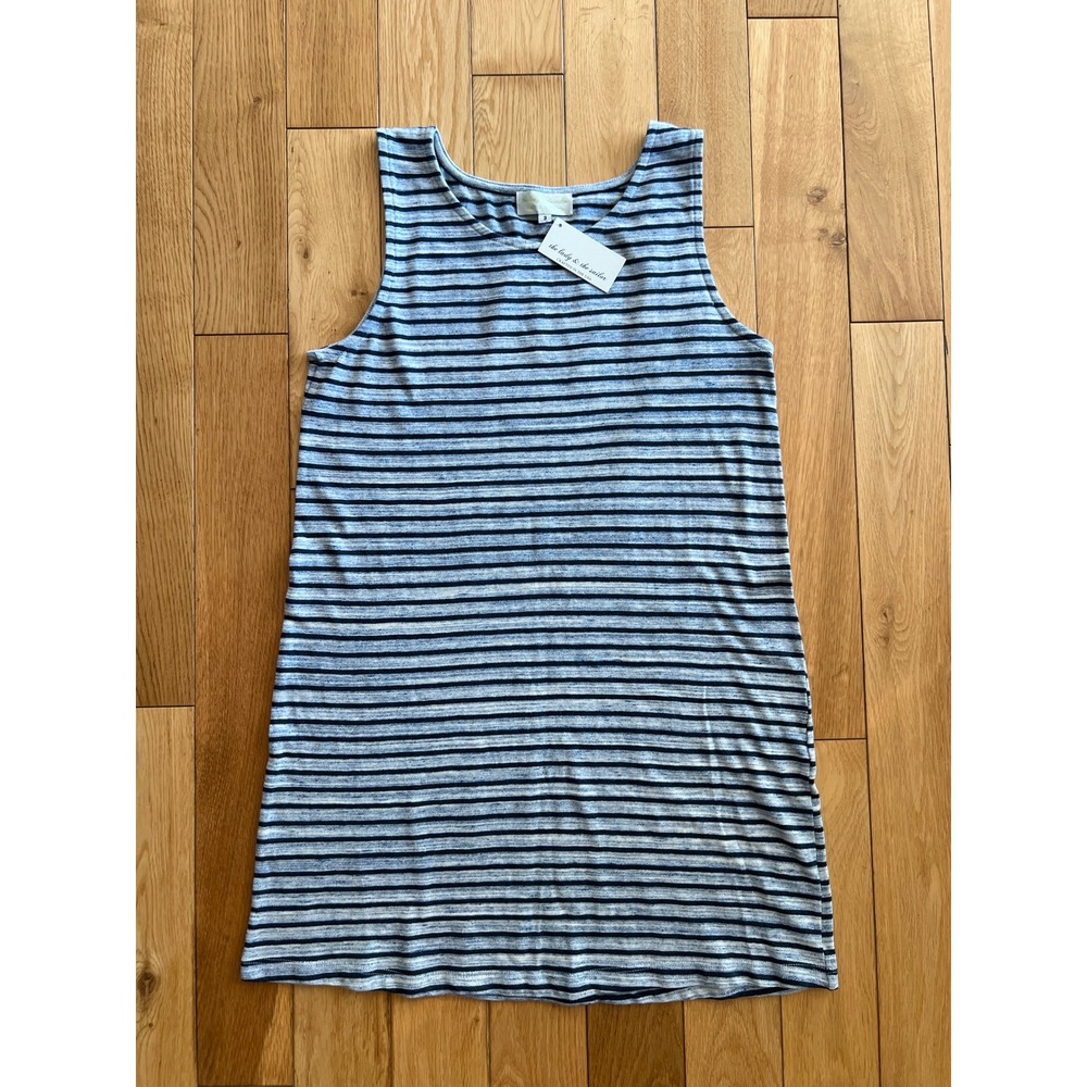 NEW The Lady and the Sailor Tank Mini Dress Capri Stripe Womens Size 3 or M/L